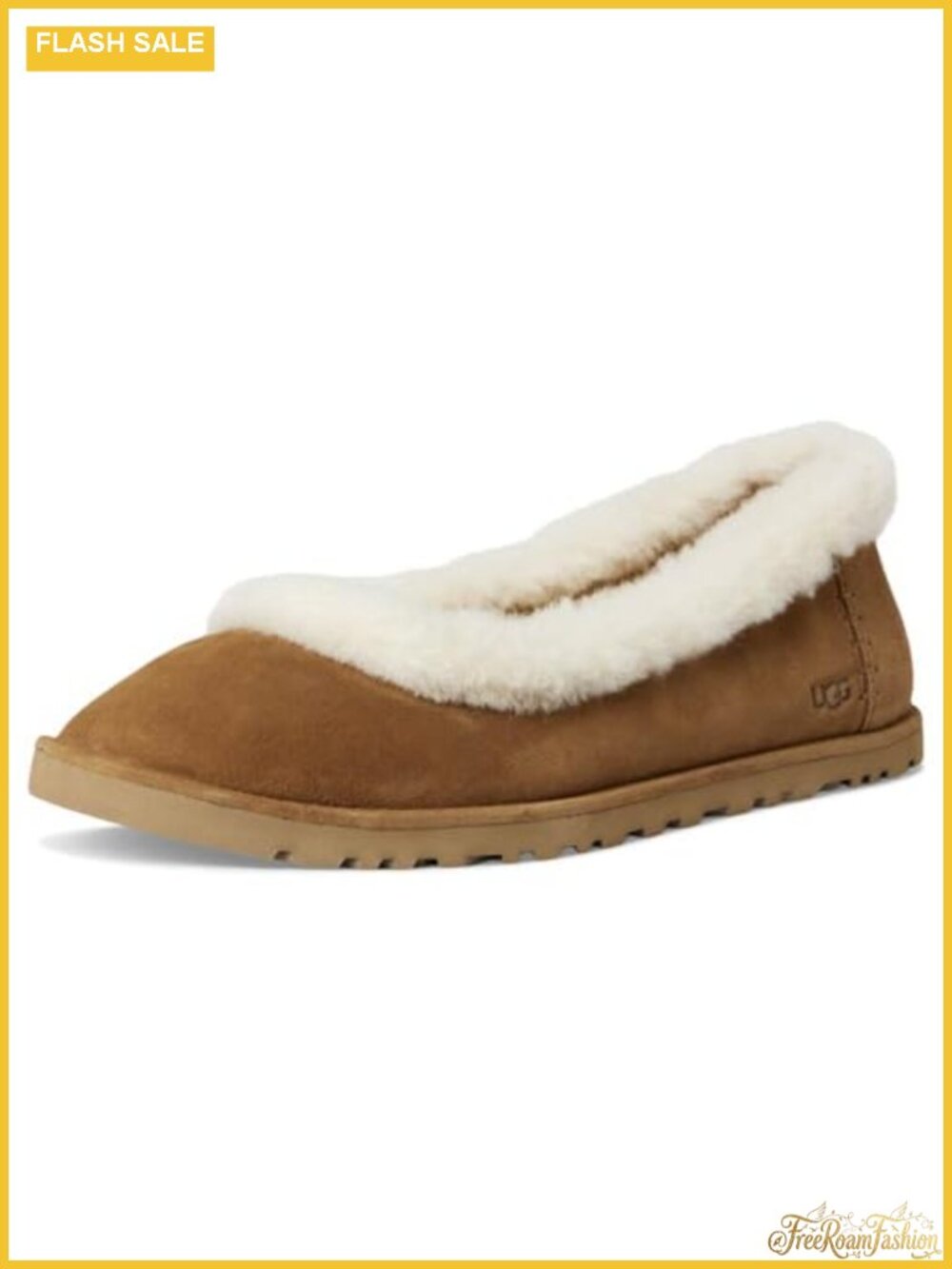 Suede Ballet Flat Sheepskin Sockliner Lightweight